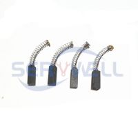 【YF】 10pcs 4x5x15mm 0.15 x0.19 x0.59   Electric Motor Graphite Carbon Brushes Springs   Wires Power Tool Car