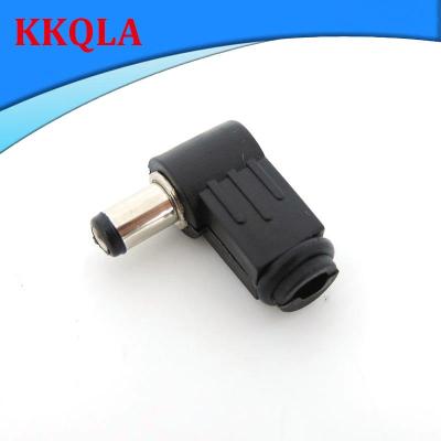 QKKQLA 5.5x2.1mm DC Power adapter Plug 5.5*2.1 mm Connector L shaped Male 90 Right Angle Single Head Jack Adapter Cord