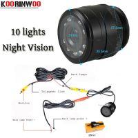 Koorinwoo 10 Ir Infrared Lights Night Vision Waterproof Car Rear View Camera Backup camera Parking Reversing System Sensors