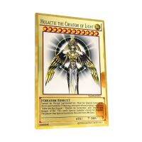 Yugioh การ์ดโลหะสีทอง Yu-Gi-Oh,การ์ดสะสมโลหะผสมดวงตาสีฟ้าเข้ม Magicial Obelisk Slifer Ra สำหรับเด็กเกมการ์ดของขวัญคริสต์มาสวันเกิด