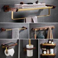 [COD] towel free punching bathroom new Chinese hanging rod storage