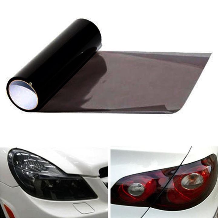 car-light-film-40x100cm-ฟิล์มติดไฟหน้า-ฟิล์มติดไฟหน้ารถยนต์-ฟิล์มดำติกรถ-ฟิล์มดำติดกระจก-ฟิล์มติดโคมไฟหน้ารถยนต์-สีดำชา