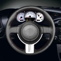 Black Artificial Leather Car Steering Wheel Cover for Toyota 86 2012-2015 Subaru BRZ 2012-2015