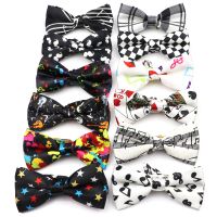 Musical Note Bow Tie Guitar Piano Stave Adult Children Bowtie Novelty Handmade Butterfly Wedding Party Men Gift Accessories Nails Screws Fasteners