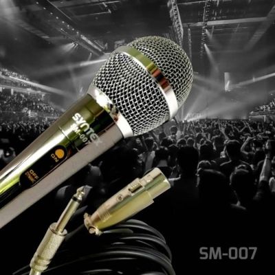 ไมค์โครโฟน​ Syntex SM-007 Microphone​ Dynamic​ มีความแม่นยำสูง​ เสียงดี​+สายยาว​ 10 เมตร​.