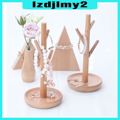 Romanful Wood Tree Jewelry Stand Holder Earring Rack Display Necklace celet Hanger