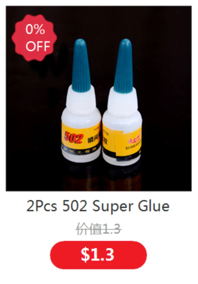2Pcs New 502 Super Glue Instant Quick-Drying Cyanoacrylate