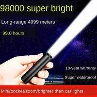 ไฟฉายขนาดเล็ก Super-Bright USB โคมไฟขนาดเล็กแบบชาร์จไฟได้พร้อมโหมดแสง3โหมดและแบตเตอรี่ในตัว