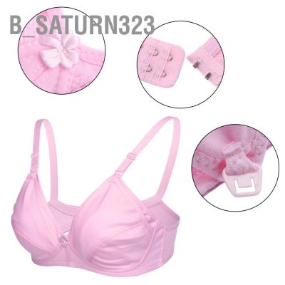 BSaturn323 เสื้อชั้นในให้นมบุตร ผ้าฝ้าย เปิดด้านหน้า สําหรับผู้หญิงตั้งครรภ์