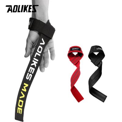 ▧ AOLIKES 1 Pair Weightlifting Wristband Sport Professional Training Hand Bands Wrist Support Straps Wraps Guards For Gym Fitness