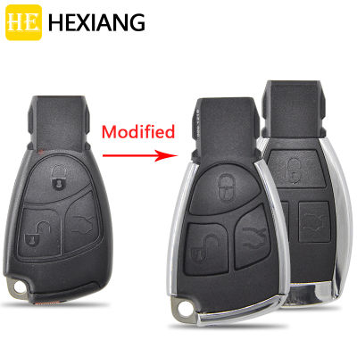 HE Xiang รถ Remote Key Shell สำหรับ Benz A B C E Class W203 W204 W205 W210 W211 W221เปลี่ยนดัดแปลงที่อยู่อาศัย