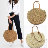 【Ready Stock】 △ C23 Straw woven bag beach bag large capacity single shoulder Crochet summer
