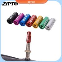 GAIYUAN 4pcs 7 สี อะไหล่จักรยาน MTB ผ้าคลุมกันฝุ่น หุ้มยางล้อ ตัวป้องกันวาล์ว กันฝุ่นยางฝรั่งเศส ฝาวาล์ว