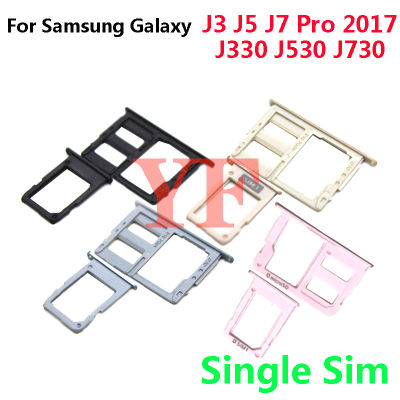 Untuk J5 Samsung Galaxy J3 J7 Pro 2017 J530 J730 2017 Pro Prime G570 G610 Kad สล็อตซิม Pemegang Dulang Soket Pembaca Kad Sim