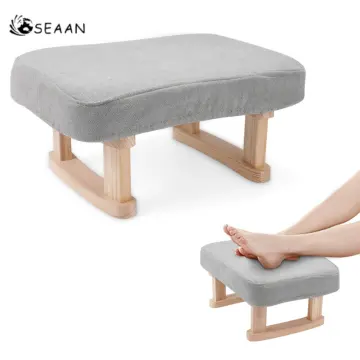 Small Foot Stool Ottoman Foot Rest Pouf Ottoman Wooden Step Stool for Kids  an