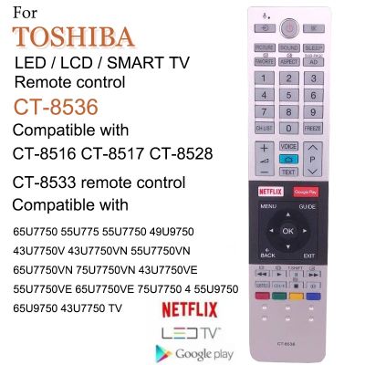 TOSHIBA Ledlcdsmart เปลี่ยนการควบคุมระยะไกล (CT-8536) เข้ากันได้สำหรับ CT-8516,CT-8522,CT-8068โดยไม่ต้องฟังก์ชั่นเสียง