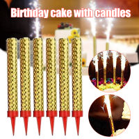 TAC 6 PCS Cake Candle Sparkler Firework Safe Smokeless Birthday Candles Fountain Party Cake Decor Accessories For Club Wedding