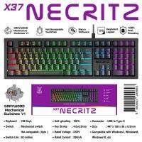 ์๊์NUBWO X37 NECRITZ Graywood Mechahical linear Switches V1 hot swap มีสาย