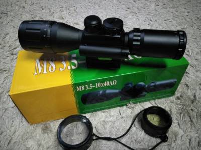 กล้อง M8แท้100% 3.5-10X40AO พร้อมเลเซอร์ในตัว สินค้ารับประกันคุณภาพ ความคมชัดระดับAAA