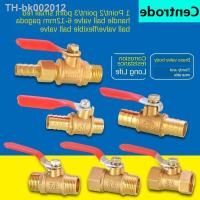 ♣☞ Red handle small ball valve copper thickened pagoda intubation 1/8IN 1/4IN inner wire outer teeth switch straight valve