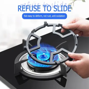 Cast Iron Wok Support Rack,Universal Slip Resistant Gas Stove Wok Ring  Kitchen Gas Stove Accessories for Burners Gas Stove Cover Hobs