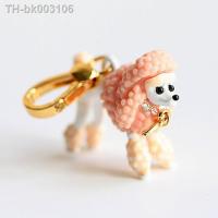 △ Cute Pink Poodle Charm Women Handbag Zipper chain For Girl Necklace Pendant Jewelry