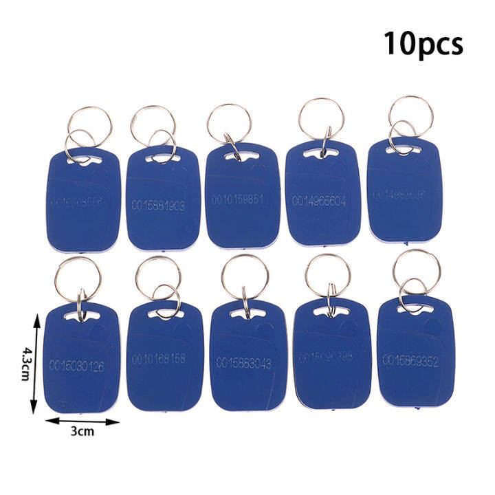 UNI 10Pcs ID Keychain card No. 1 ID card Shaped card Button card RFID