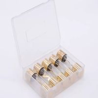 【YF】 5PCS 10x38MM Gold Plated Glass AGU Fuse Fuses Pack Car Audio Amp Amplifier 10A 15A 20A 25A 30A 40A 50A 60A 70A 80A 100A