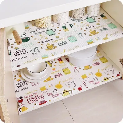 【CC】⊙  Dining Table Drawers Cabinet Shelf Liners 1 Roll Placemat Oilproof Shoes