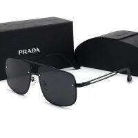 Prada แว่นกันแดดแฟชั่น Polarized ใบหน้ารูปไข่วันหยุด