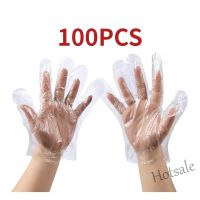 【hot sale】✳☞ D13 ?ready stock 100PCS Glove Plastic Large Fit Size Disposable Food Protect Germs Safe Home Restaurant - Sarung Tangan