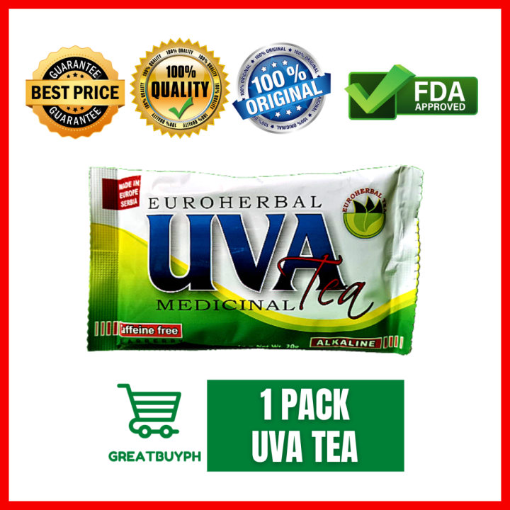 UVA TEA ORIGINAL 1 PACK 20 SACHETS, For Uti Kidney Stone Diabetes