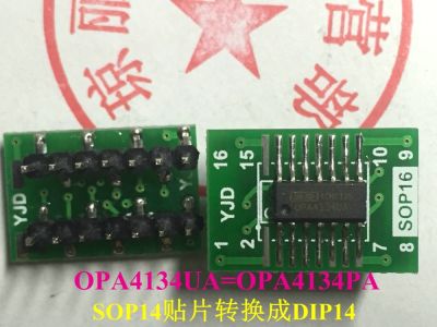 Opa4134ua   opa4134pa sop14 to dip14 patch to in-line pin four Operational Amplifier