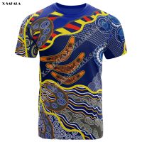 Xzx180305 countryaustralian animal dart point painting art custom name 3D print man t-sharp thin rubber fiber round neck casual