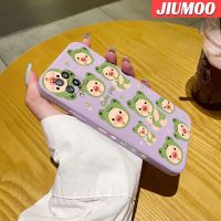 JIUMOO เคสปลอกสำหรับ Samsung A42 5G M42 5G เคสโทรศัพท์ลายหมูน่ารักทรงสี่เหลี่ยมนิ่มขอบซิลิโคนน้ำเคสป้องกันกล้องคลุมทั้งหมดเลนส์เคสฝาหลังกรอบนิ่ม