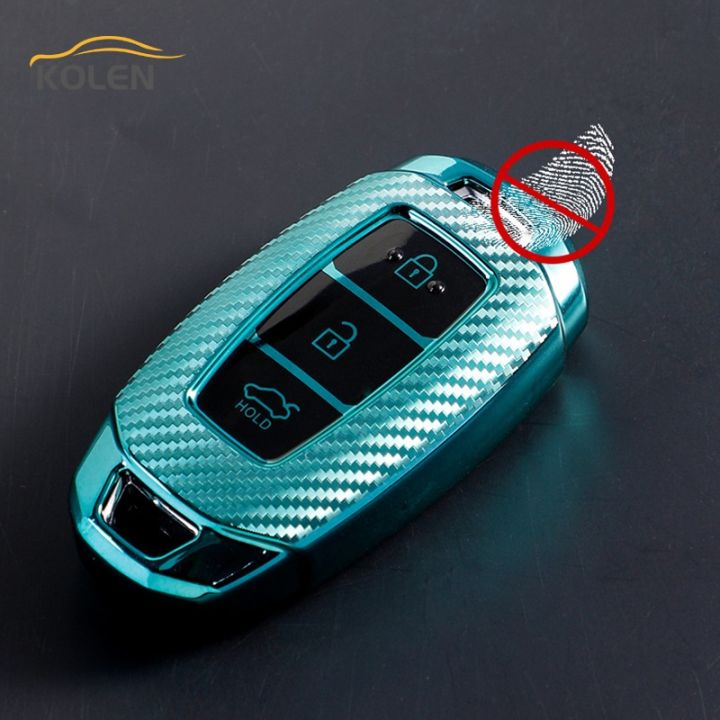 carbon-fiber-tpu-car-smart-key-case-cover-shell-fob-for-hyundai-i30-i40-ix35-kona-solaris-grandeur-ig-accedt-santa-fe-palisade
