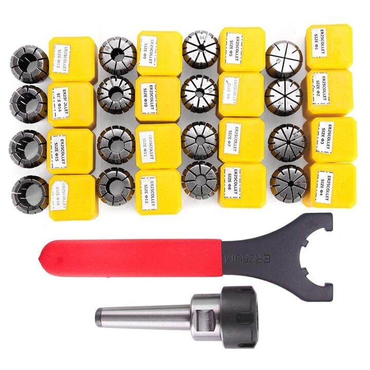 er25-collet-set-chuck-with-mt2-er25-m10-motor-extension-rod-cnc-engraving-machine-or-milling-lathe-tool