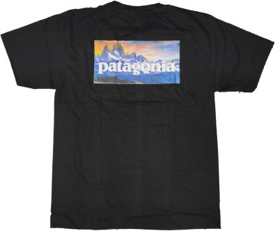 ⭐ patagonia ⭐ เสื้อยืด คอกลม แขนสั้น แฟชั่น ลายภูเขา พาตาโกเนีย ปาตาโกเนีย unisex