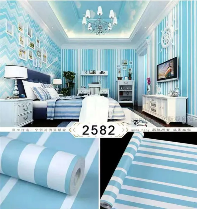 SHK pvc self-adhesive wallpaper [ 10m x 45cm ] | Lazada PH