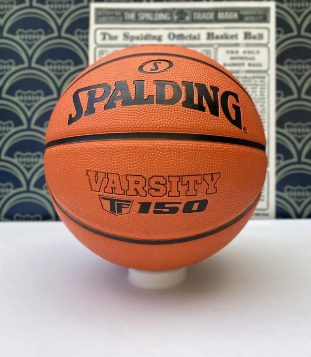 Quả bóng rổ Spalding Versity TF150 Size 7 (New) + Tặng bộ kim bơm bóng và lưới đựng bóng