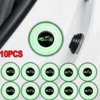 Car Door Shock Glow Stickers Luminous Silicone Pad Anti-collision Closing Door Decals Soundproof Buffer Gasket Auto Accessories Car Door Protection