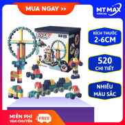 Bộ lego lắp ráp 520 chi tiết cho bé, Bộ đồ chơi lắp ráp mô hình