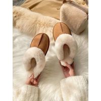 The new 2022 zhou with a body ugg boots with fur wool cotton mop half dragged maomao shoes women wear thick bottom