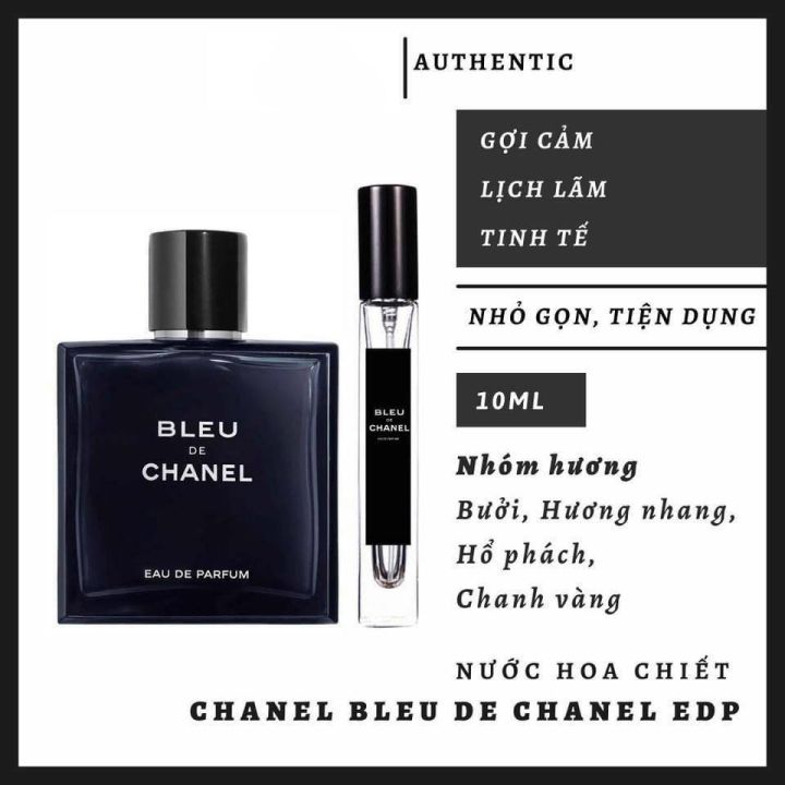 Nước Hoa Nam Chanel Bleu De Chanel EDT 100ml  Nước hoa nam lịch lãm Nước  hoa chính hãng Nước hoa thơm lâu  Siêu Hot  Lazadavn