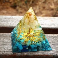 Orgone Pyramid Natural Crystal Reiki Chakra Orgonite Energy Generator Healing Meditation Stone Home Decor Ornament Jewelry Craft