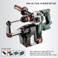 KHA 18 LTX BL 24 QUICK Cordless Hammer Set (with Dust Extractor, Battery, Charger, Drill Guide, Carry Case). 