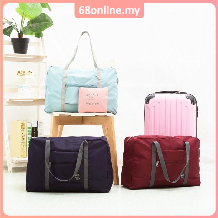 [Johor Seller] Foldable Travel Bag Travel Clothes Storage Waterproof ...