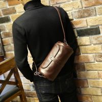 ✁☂☎ Fashion trend small bag mens single shoulder Messenger bag street trendy brand cylindrical casual summer small backpack 2023 new