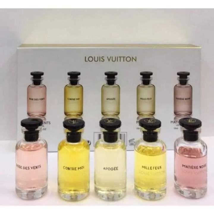 Lv Perfume Box Gift Set 5 In 1