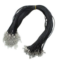 10pcs 1.5mm Black Multicolor สายหนังปรับโซ่ถัก 45cm เชือกสำหรับ DIY สร้อยคอสร้อยข้อมือเครื่องประดับทำผลการค้นหา-Laocher